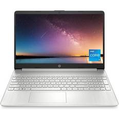 HP 15 Laptop, 15.6" FHD Display, 11th Generation Intel Core i5-1135G7(Beats i7-1065G7), Intel Iris Xe Graphics, 8GB RAM, 256GB SSD, Wi-Fi 6, Bluetooth, Windows 11 Home, Silver, Cefesfy Accessory