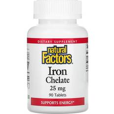 Natural Factors Iron Chelate 25 Mg 90