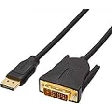 Kabler Amazon Basics DisplayPort to DVI Cable with Gold-plated connectors 1.8 m/6 Feet