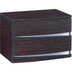 Bedside Tables Homeroots Exquisite Wenge Bedside Table