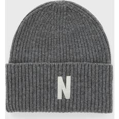 Norse Projects Ropa Norse Projects Men's N Logo Beanie - Grey Melange