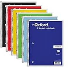 Oxford Notepads Oxford Spiral 6 Pack, 1