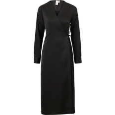 Y.A.S Yaspella Wrap Dress - Black