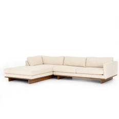 Furniture KATHY KUO HOME "Ethan Modern Classic Cream Sofa