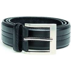 Duke Mens D555 Harley Kingsize Four Line Stitched Belt Black