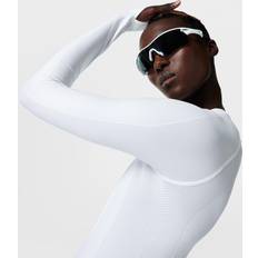 Athlete Seamless Workout Long Sleeve Top - White