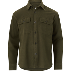 Denimjakker - Grøn Selected Loosemason-twill overshirt