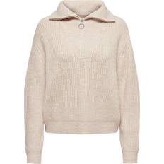 Only Onlbaker L/S Zip Pullover - Gris