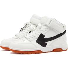 Off-White Men's Out Of Mid Leather Sneaker White/Black White/Black