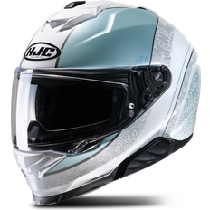 Women Motorcycle Helmets HJC i71 Sera Helmet - Grey/Green Woman