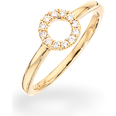 Guld - Solitaireringe Scrouples Ring Karat Guld med Brillanter 0,11 Carat W/VS