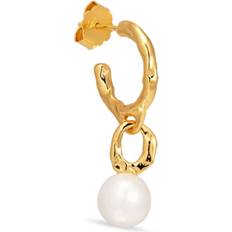 Jane Kønig Mary Hoop with pearl drop, gold Venstre