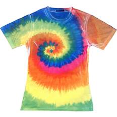 Colortone Womens/Ladies Short Sleeve Rainbow Tie Dye T-Shirt