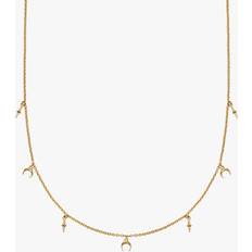 Astley Clarke Crescent Moon Necklace, Gold