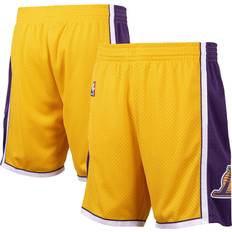 Jaune Shorts Mitchell & Ness Short Swingman Los Angeles Lakers Homme