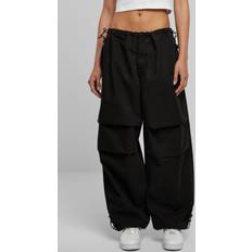 5XL - Femme Pantalons Urban Classics Cotton Parachute Pants - Black