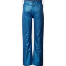 Dam - Turkosa Jeans G-Star Viktoria High Straight Jeans Dark blue Women 24-30