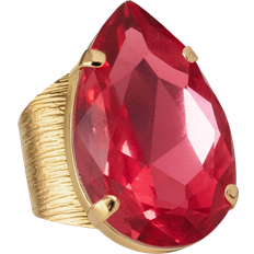 Kristall Ringar Caroline Svedbom Perfect Drop Ring Ringar Dam Guld
