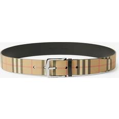 Burberry Belts Burberry Vintage Check Leather Belt - Beige/Black