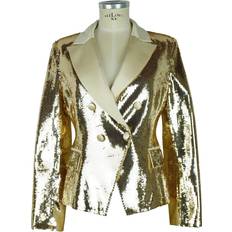 Woman - Yellow Blazers Elisabetta Franchi Yellow Polyester Suits & Blazer IT44