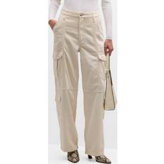 Tencel Jeans Rag & Bone Off-White Cailyn Denim Cargo Pants Ecru WAIST