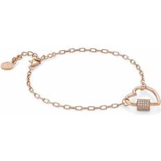 Nomination Rose Gold Charming Heart Bracelet 20cm