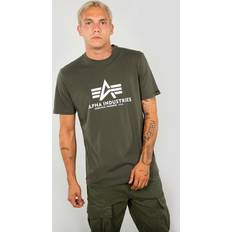 Alpha Industries Unisex Clothing Alpha Industries Herren Basic T-Shirt Unterhemd, Dunkelolivgrün