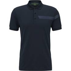 HUGO BOSS Stretch Polo Shirts HUGO BOSS Navy Slim-Fit Polo - Dark Blue