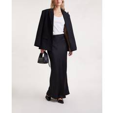 Anine Bing Woman Skirts Anine Bing Bar Silk Maxi Skirt - Black