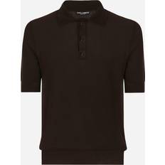 Dolce & Gabbana Men Polo Shirts Dolce & Gabbana Cotton polo-shirt brown