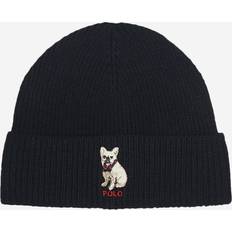 Beanies Polo Ralph Lauren Embroidered Frenchie Beanie Black