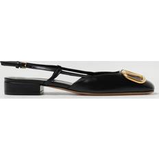 Valentino Garavani Women Sandals Valentino Garavani Slingback-Ballerinas VLogo aus Leder Schwarz