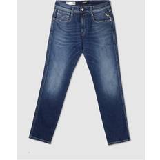 Replay Anbass Slim Fit Jeans - Mid Wash Blue