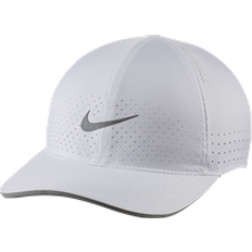 Nike Dri-FIT AeroBill Featherlight Perforated Running Cap White ONE