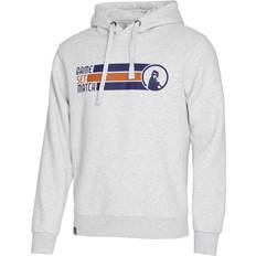 Quiet Please Retro Stripe Block Hoody Men lightgrey