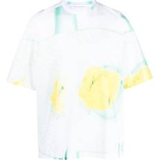 Bianca Saunders Hard Foods graphic-print T-shirt men Cotton Green