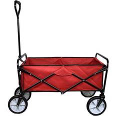 MonsterShop Carrello Per Giardinaggio Pieghevole Rosso