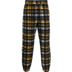 Acrylic Trousers Opening Ceremony check-print woven joggers men Acrylic/Cotton/Polyester/Viscose/Elastane/Wool Black