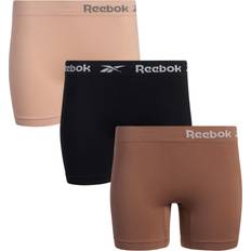 Reebok Panties Reebok Reebok Women Underwear Long Leg Seamless Slip Short Boyshort 3 pack Rose Dust/Brownie/Black