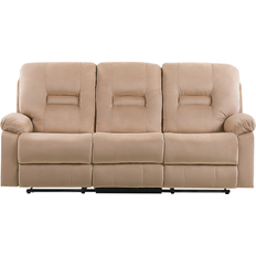 Beliani 3 Seater Velvet Led Electric Recliner Sofa