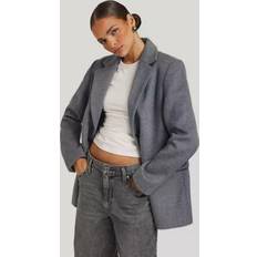 Nainen - Villa Blazerit Selected Femme Sasja Wool Blazer - Harmaa