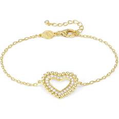 Nomination S Bracelets Nomination Gold Lovecloud Heart Bracelet 19cm