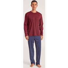 Calida Relax Streamline Pyjama, lang rot