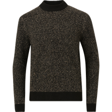 Jack & Jones Dam Tröjor Jack & Jones Melerat Stickad Tröja Svart