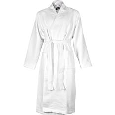 Men - White Robes BOSS Kimono Luxe Waffle Towelling Dressing Gown, White