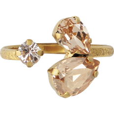Kristall Ringar Caroline Svedbom Alisia ring golden combo