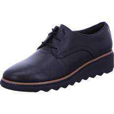 Clarks Sportssko Clarks Sharon Rae Sko - Sort Glat Skind