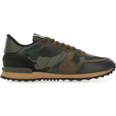 Valentino Garavani Multicolor Fabric And Nappa Leather Rockrunner Camouflage Sneakers