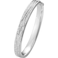 Georg Jensen FUSION BANGLE vitguld FULL PAVÉ 2.12 CT