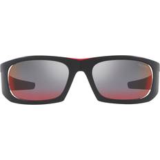 Prada Linea Rossa Hombre Sunglass PS 02YS - Negro Mate/Rojo